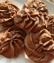Load image into Gallery viewer, Fresh Baked Chocolate Butter Cookies with Chocolate drizzle 3 Dozens